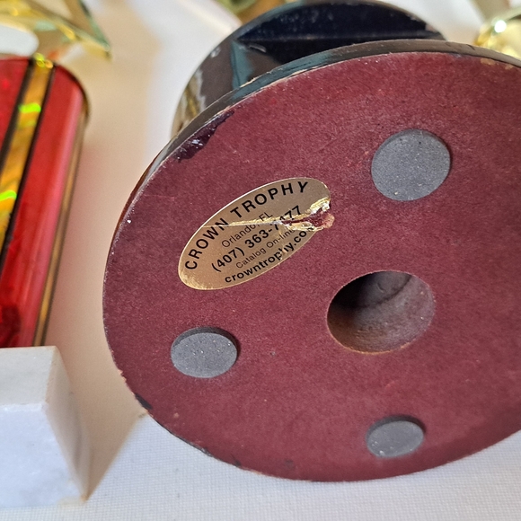 Gold and Red Star Trophy Set Of 3 - Picture 9 of 13